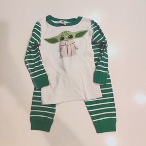 Star Wars Hanna andersson Pajamas 2T Yoda The Child Grogu